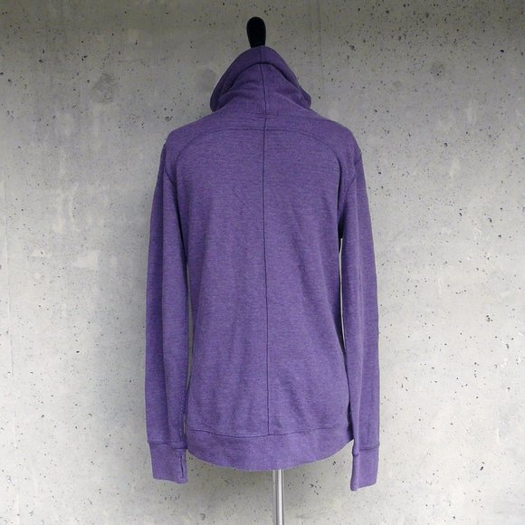 Lululemon In A Cinch Long Sleeve Tee Heathered Deep Zinfandel / Purple, sz 6 - Picture 5 of 9